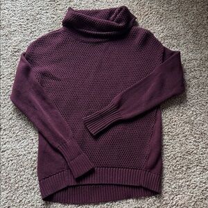 Athleta Deep Maroon Turtle Neck Sweater
